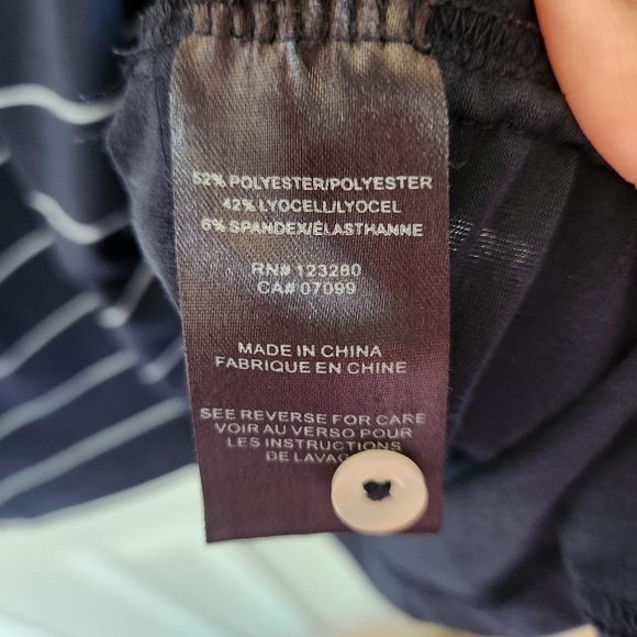 Travis Mathew Striped Navy Polo Golf Shirt Size M - Picture 6 of 8